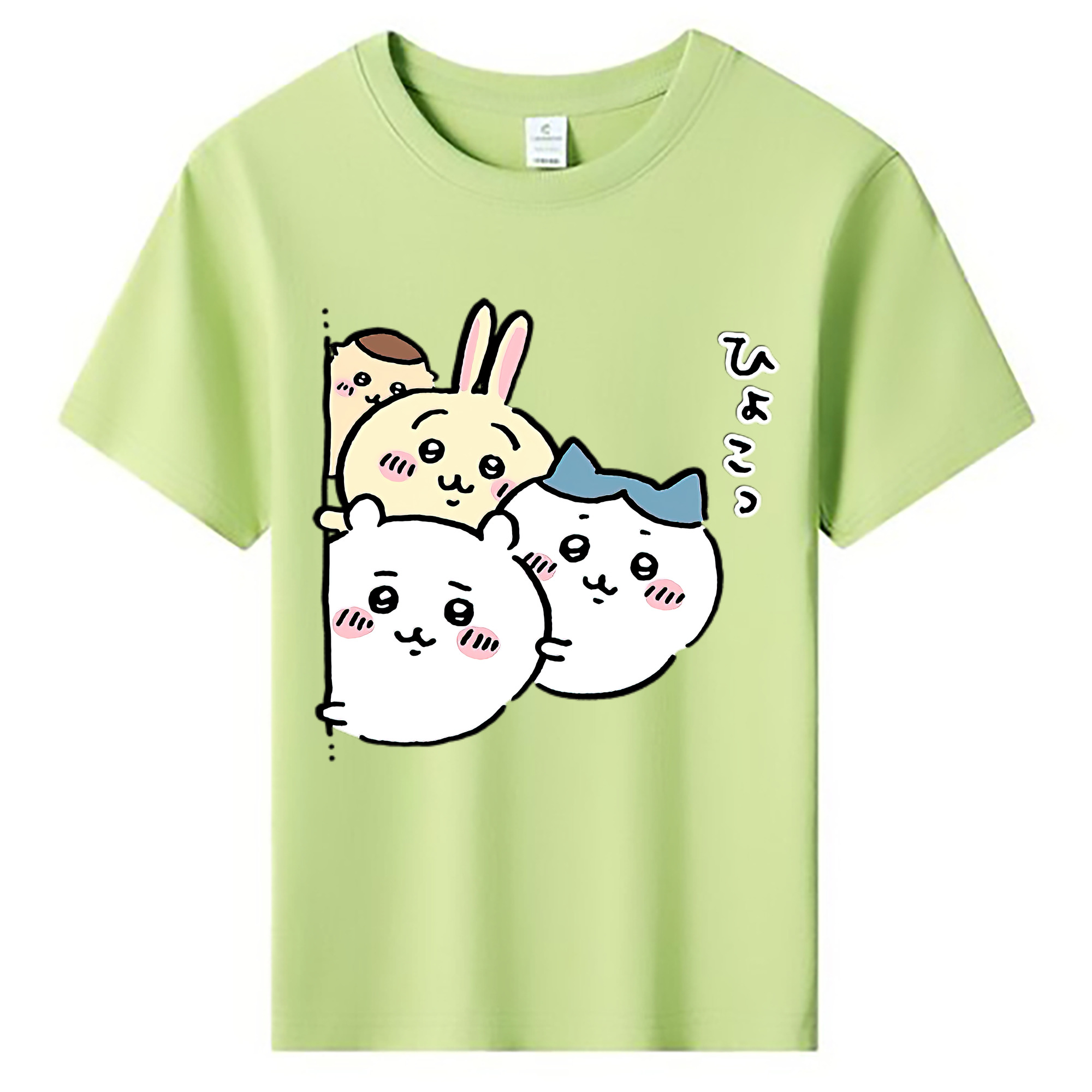 （画像用） ちいかわ ちいかわ Chii-kawa chiikawa 綿100％キッズTシャツ（フロントプリント）